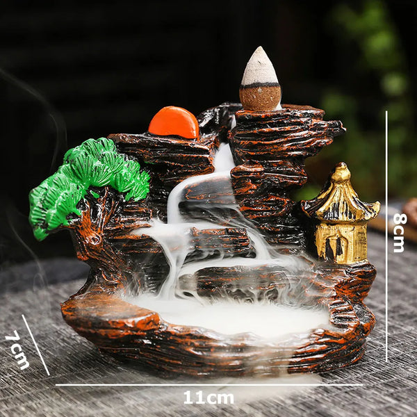 Waterfall Backflow Incense Burner-ToShay.org