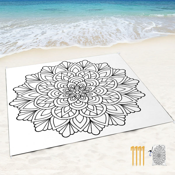 Mandala Beach Blanket-ToShay.org