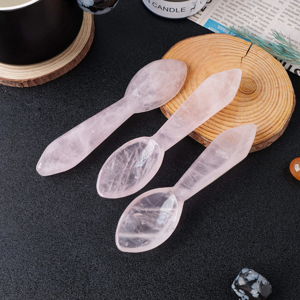 Pink Rose Quartz Spoons-ToShay.org