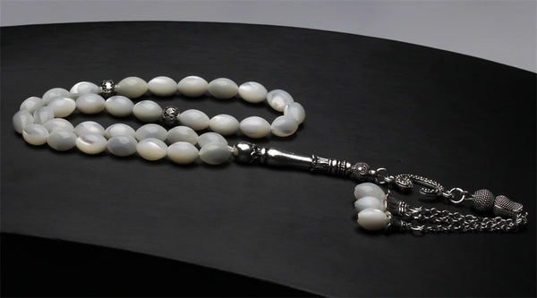 White Shell Prayer Beads-ToShay.org