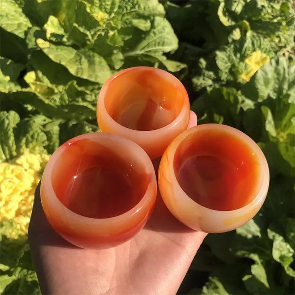 Crystal Red Agate Cups-ToShay.org