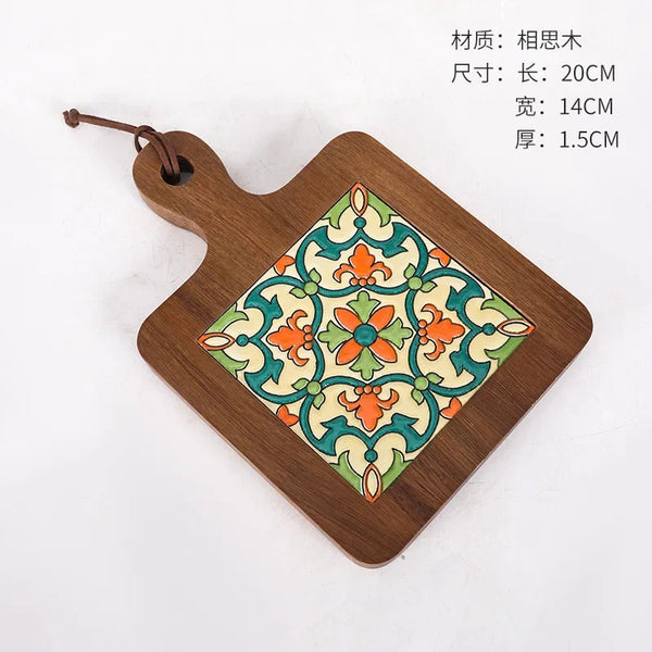 Tile Wood Handle Pot Mat-ToShay.org