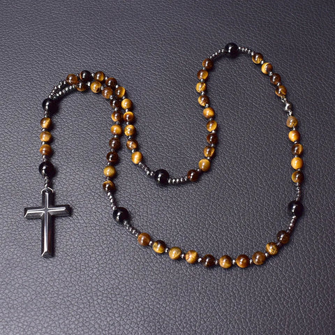 Yellow Tiger Eye Rosary Beads-ToShay.org