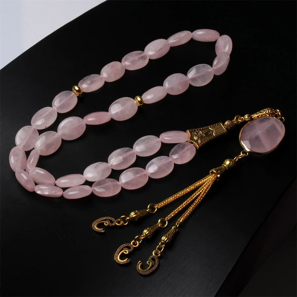 Pink Rose Quartz Prayer Beads-ToShay.org