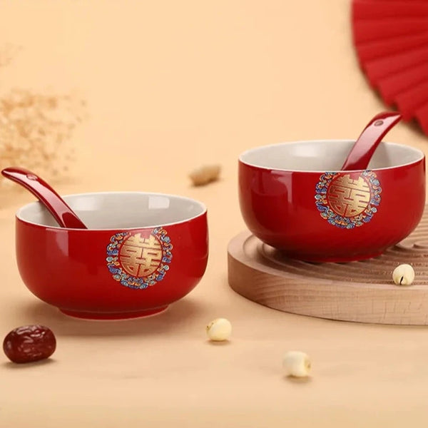 Red Ceramic Tea Bowls-ToShay.org