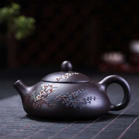 Plum Blossom Clay Tea Pot-ToShay.org