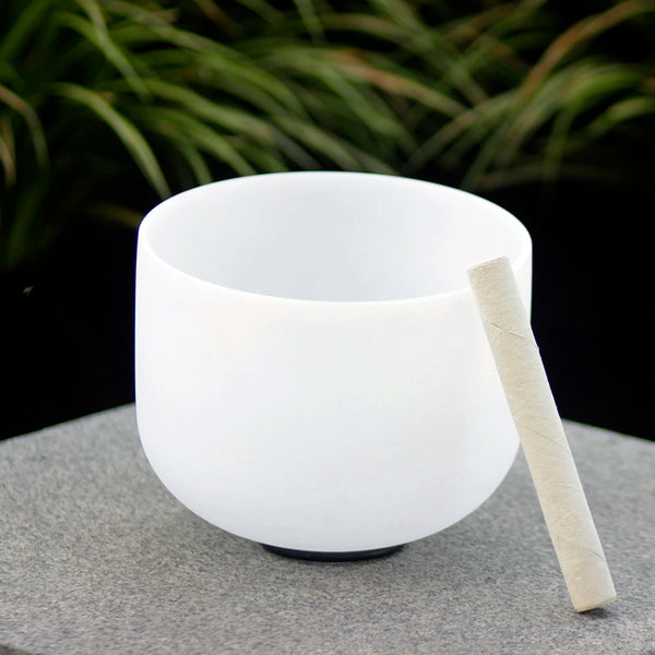 White Frosted B Note Bowl-ToShay.org