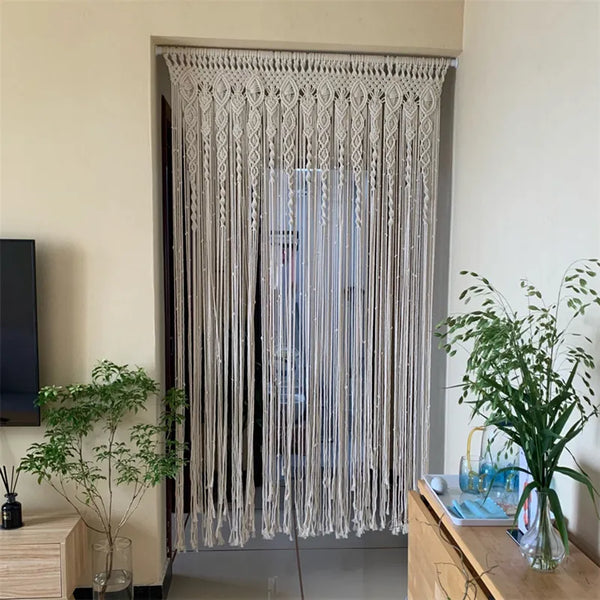 Macrame Door Curtain-ToShay.org