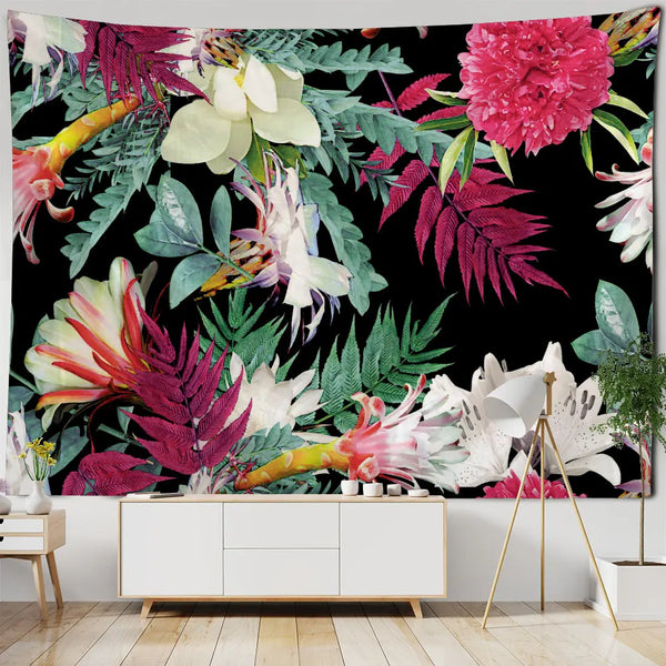 Tropical Palm Leaf Tapestry-ToShay.org