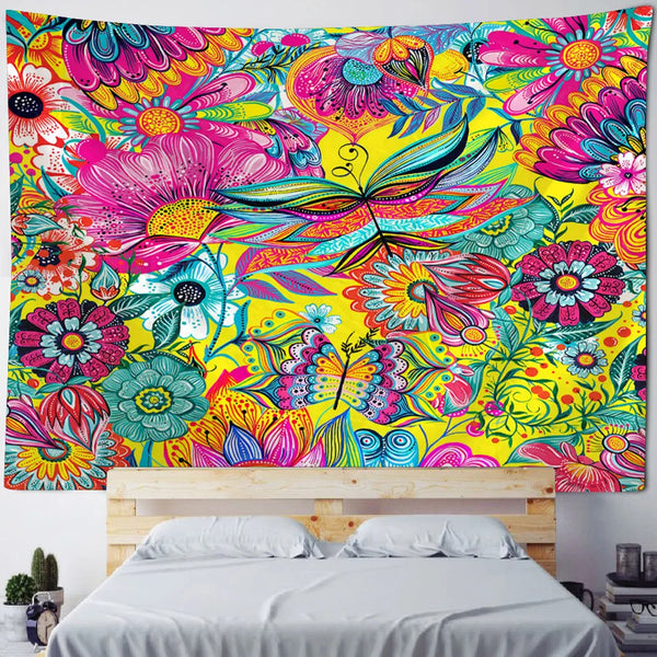 Flower Art Tapestry-ToShay.org