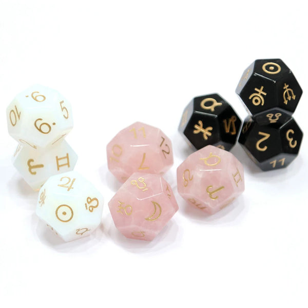 Mixed Crystal Platonic Solid Dice-ToShay.org