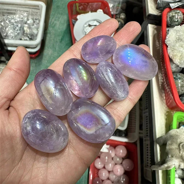 Purple Aura Amethyst Stones-ToShay.org