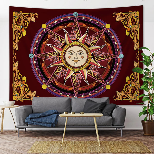 Sun Mandala Tapestry-ToShay.org