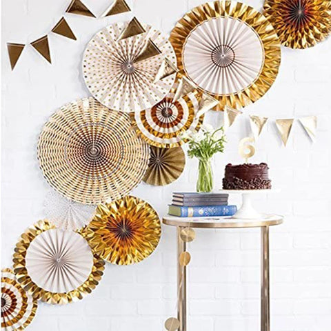 Gold Paper Fans-ToShay.org