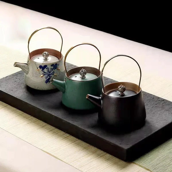 Glazed Ceramic Beam Teapot-ToShay.org