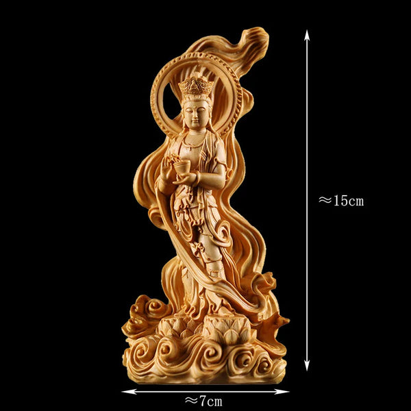 Wood Guanyin Buddha-ToShay.org