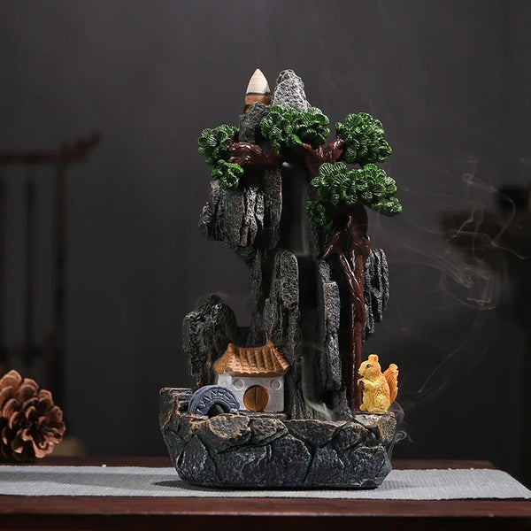 Mountain Backflow Incense Burner-ToShay.org