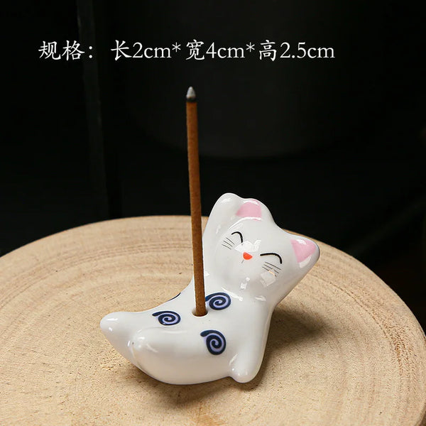 Cat Rabbit Stick Incense Holder-ToShay.org