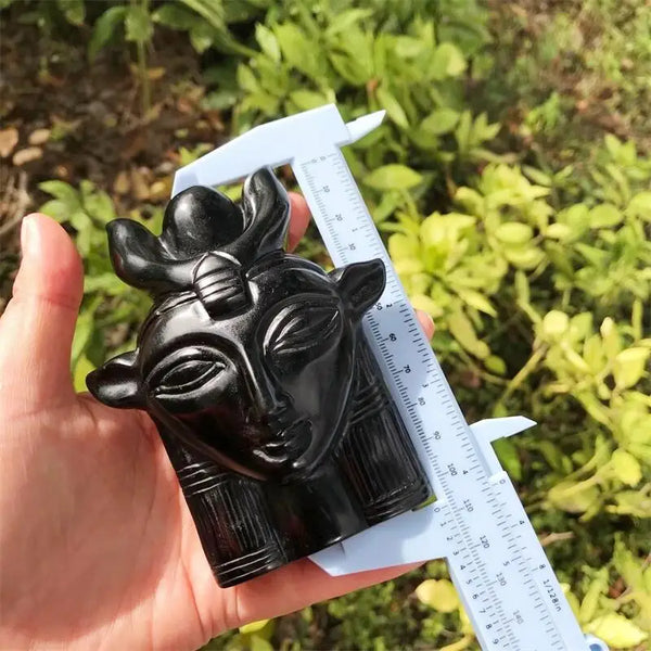 Black Obsidian Cow Goddess-ToShay.org