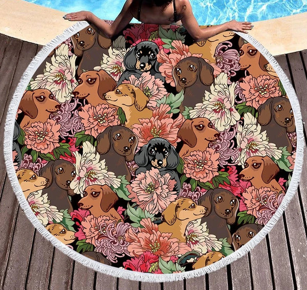 Flower Pet Beach Mat-ToShay.org