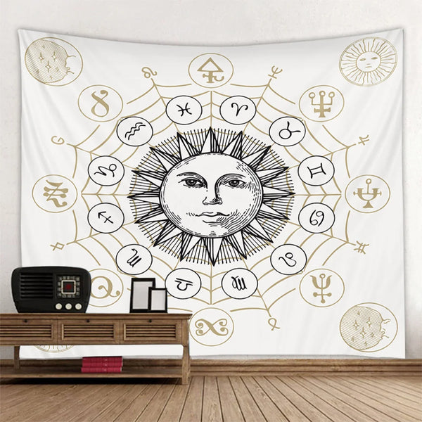 Sun Moon Art Tapestry-ToShay.org