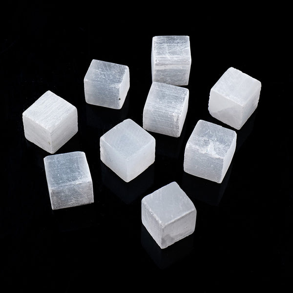 White Selenite Cubes-ToShay.org