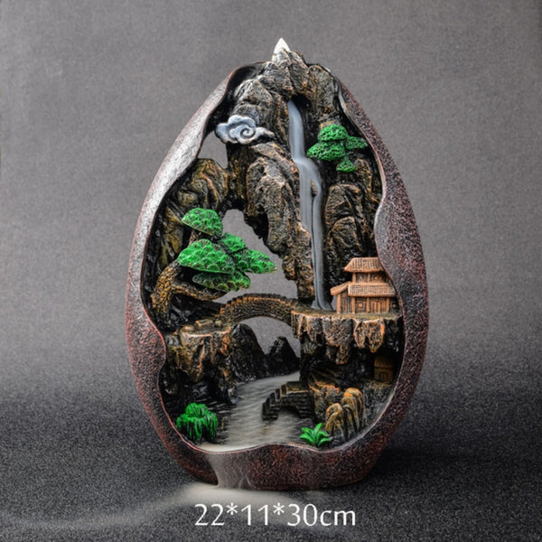 Mountain Waterfall Incense Burner-ToShay.org