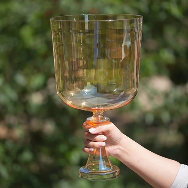 Yellow Gold Clear Crystal Chalice-ToShay.org