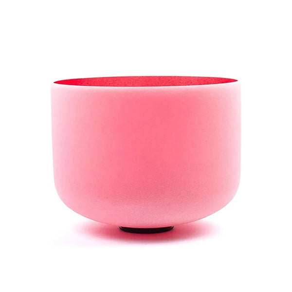 Pink Frosted Crystal Bowl-ToShay.org