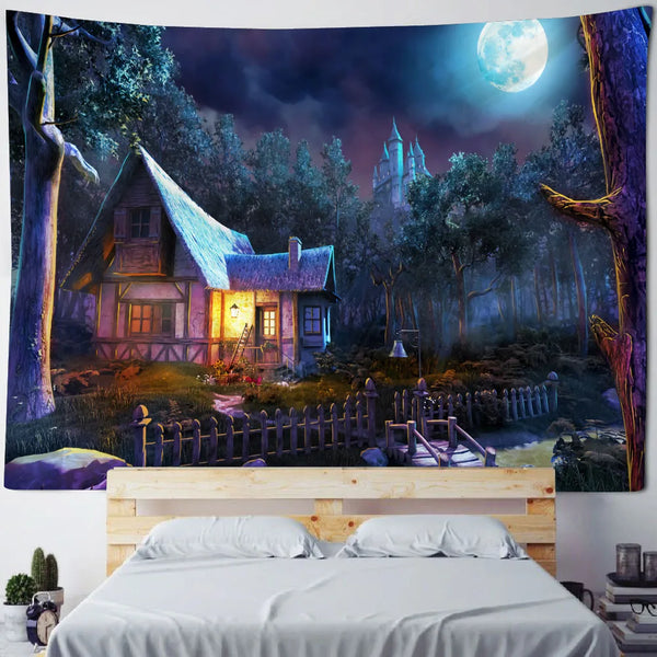 Fairytale Castle Tapestry-ToShay.org