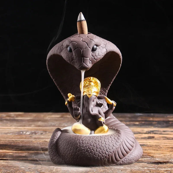 Ganesha Snake Incense Burner-ToShay.org