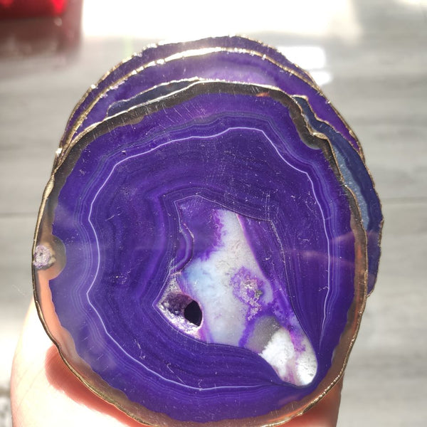 Purple Agate Slices-ToShay.org