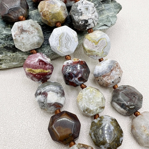 Brown Lace Agate Beads-ToShay.org