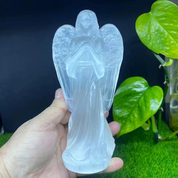 White Selenite Angel-ToShay.org