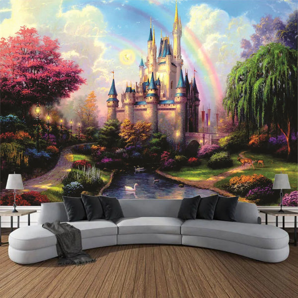 Fairytale Castle Tapestry-ToShay.org