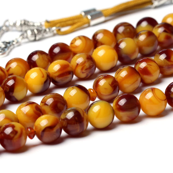 Yellow Amber Prayer Beads-ToShay.org