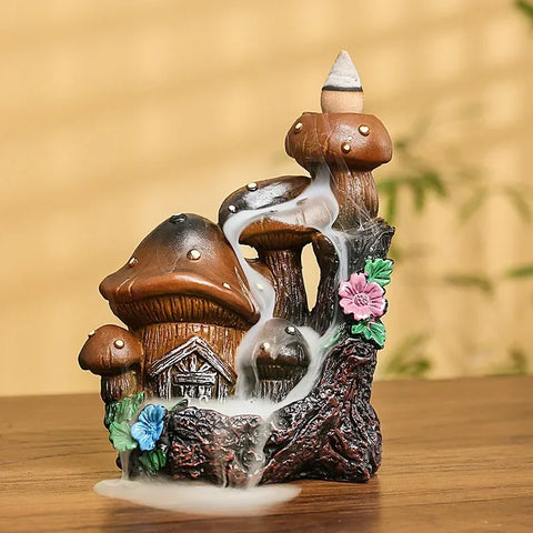 Mushroom House Backflow Burner-ToShay.org