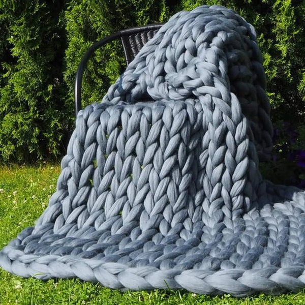 Knitted Throw Blanket-ToShay.org