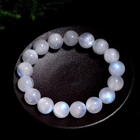 Blue Moonstone Bead Bracelet-ToShay.org