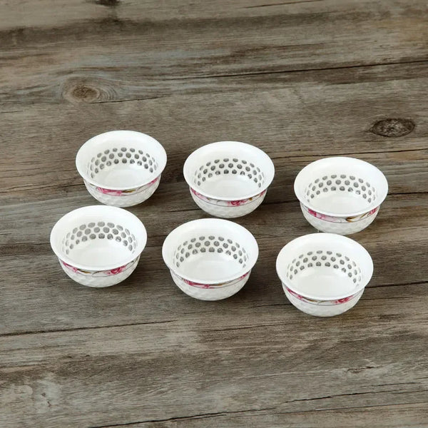 White Ceramic Teacup Sets-ToShay.org