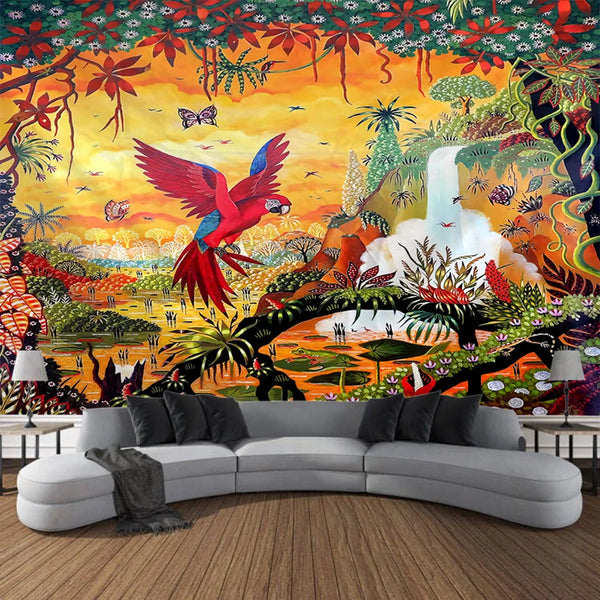 Mushroom Forest Art Tapestry-ToShay.org