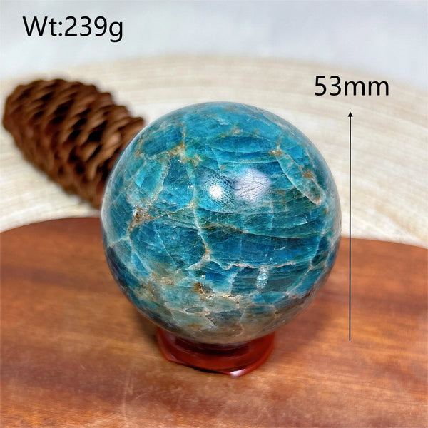 Blue Apatite Ball-ToShay.org