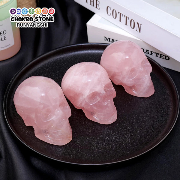 Pink Rose Quartz Skulls-ToShay.org