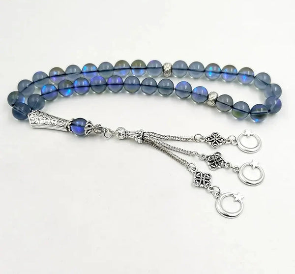 Blue Crystal Prayer Beads-ToShay.org