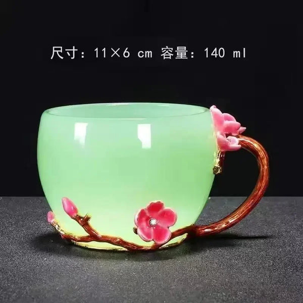 Clear Porcelain Tea Cups-ToShay.org