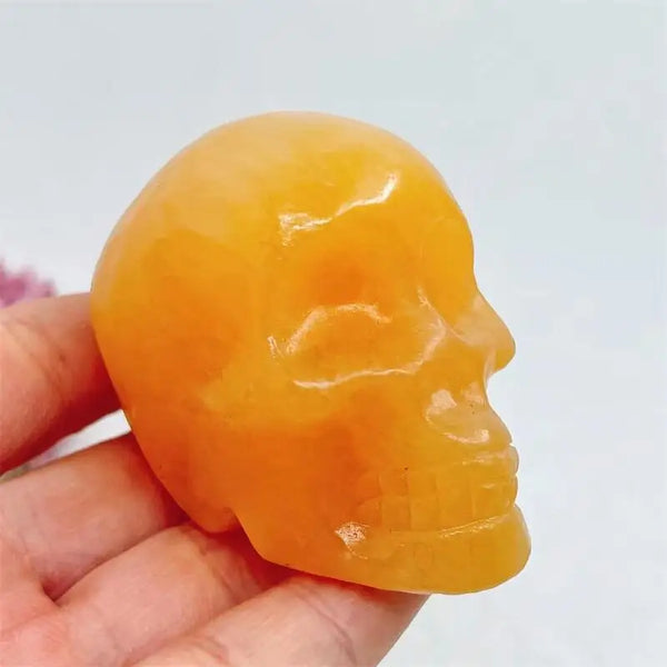 Yellow Calcite Skull-ToShay.org