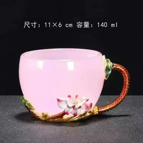 Clear Porcelain Tea Cups-ToShay.org