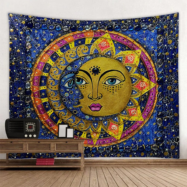 Sun Moon Art tapestry-ToShay.org