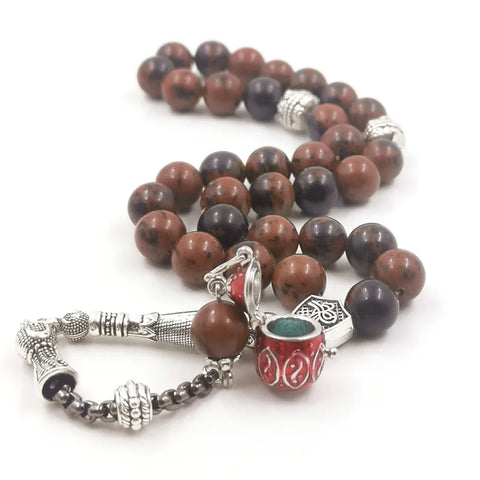 Red Mahogany Obsidian Prayer Beads-ToShay.org