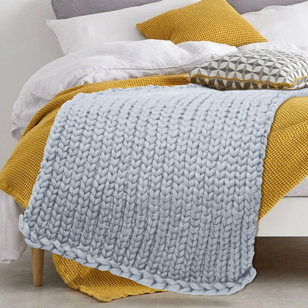 Knitted Throw Blanket-ToShay.org